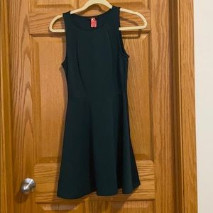 Hunter green mini dress